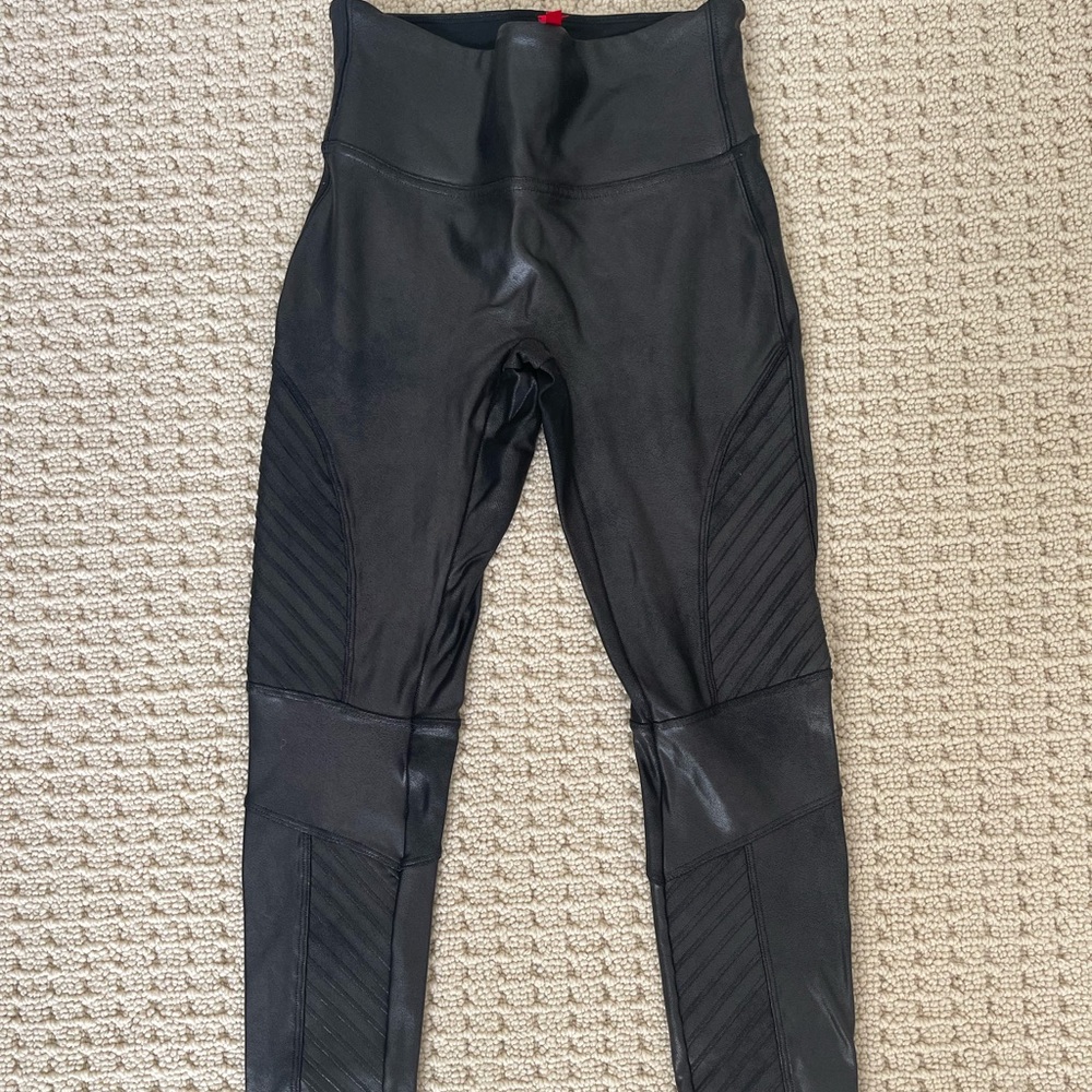 XSP Spanx Faux Leather Moto Leggings